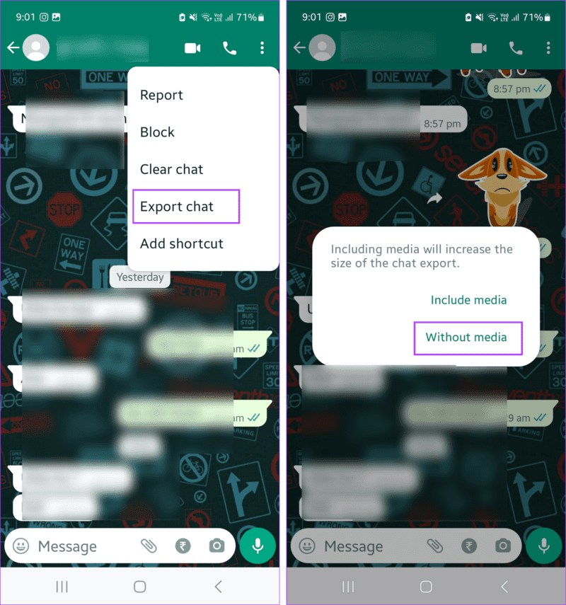Export-the-chat-1-1916x2048-1 كيفية رؤية الرسالة الأولى على WhatsApp دون الحاجة إلى التمرير