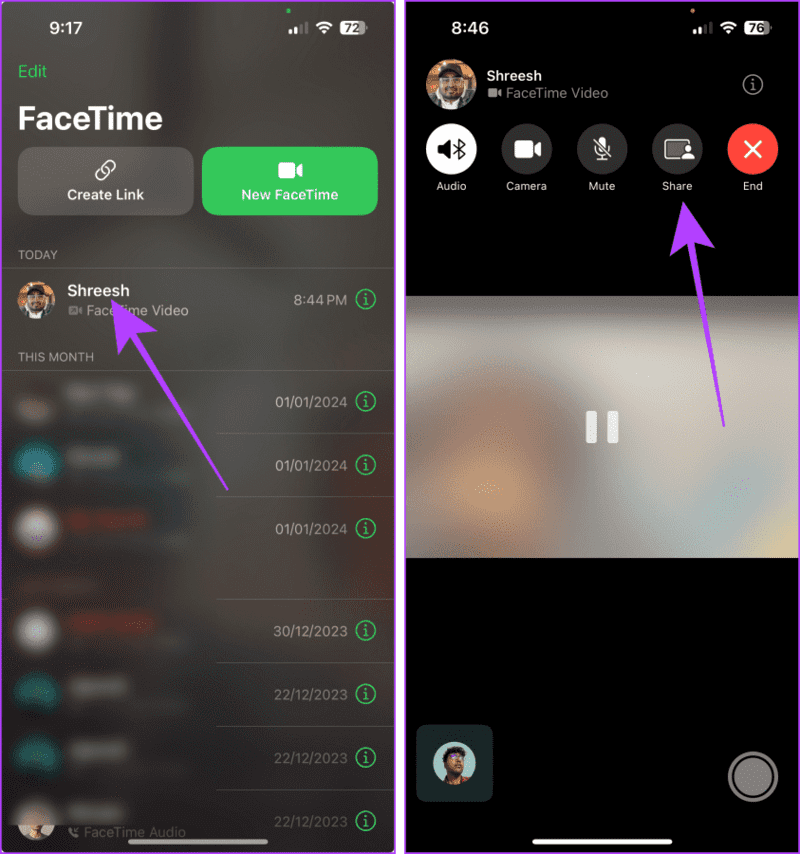 FaceTime-Call-on-iPhone كيفية مشاركة شاشتك في FaceTime على iPhone وiPad وMac