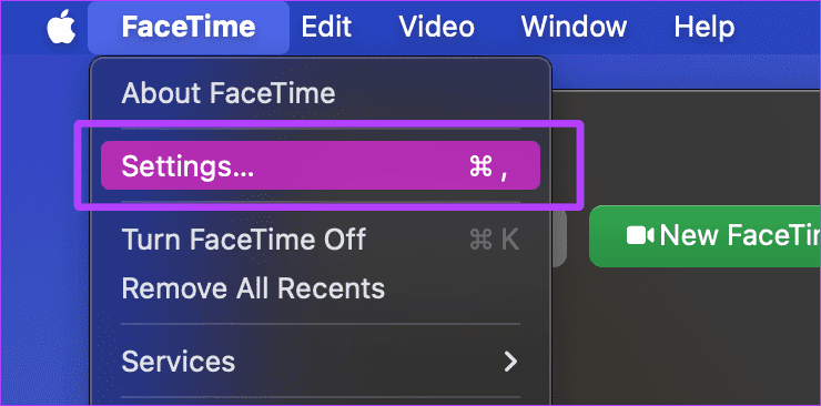 FaceTime-Options-Menu-Bar كيفية مشاركة شاشتك في FaceTime على iPhone وiPad وMac