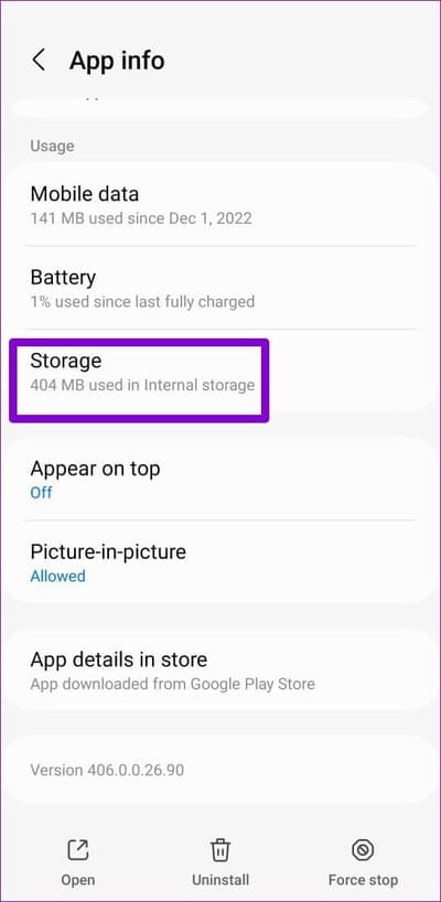 Facebook-App-Storage أفضل 9 إصلاحات لعدم القدرة على التعليق على منشورات Facebook