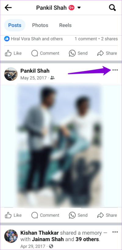 Facebook-Post-Options-on-Mobile-750x1536-1 أفضل 7 إصلاحات لخطأ المرفق غير متاح في Facebook Messenger