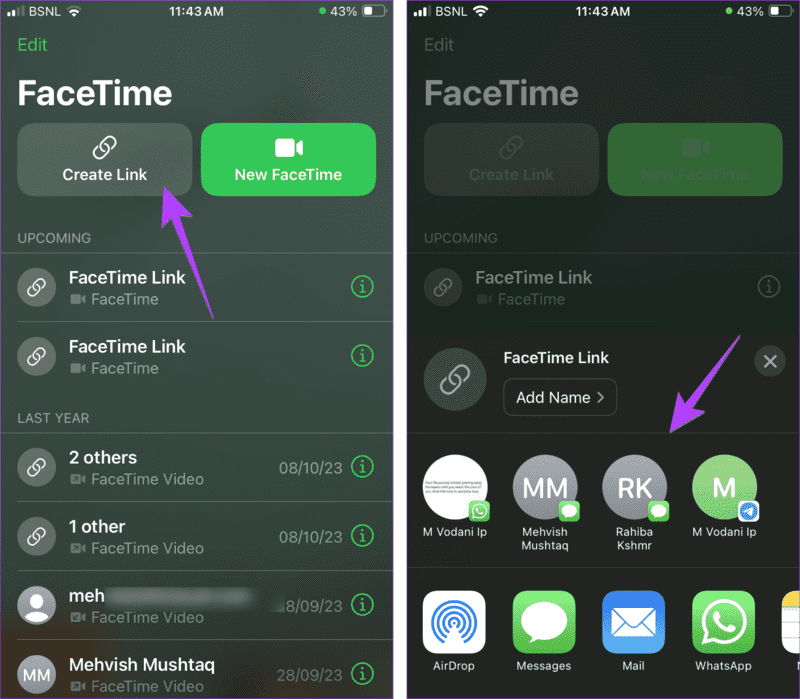 Facetime-send-link-from-iphone-to-Android كيفية إرسال رابط FaceTime إلى Android وWindows