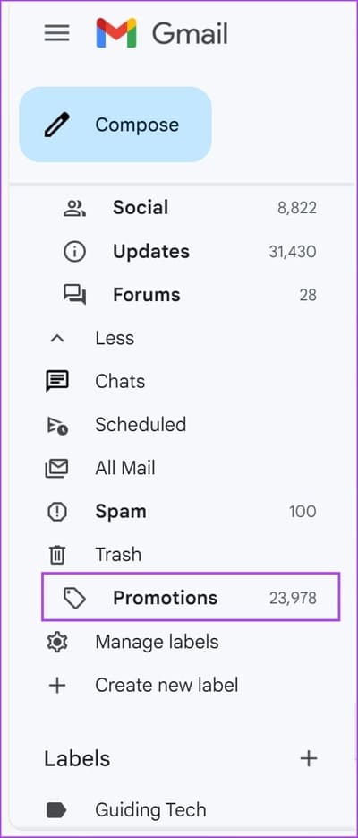 Find-Hidden-Label كيفية حذف المجلدات أو التسميات في Gmail