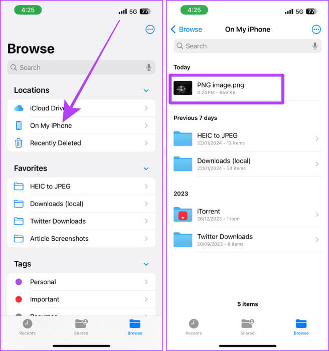 Find-Telegram-Downloads-in-Files-on-iPhone كيفية العثور على الملفات التي تم تنزيلها في Telegram على أجهزة Android وiPhone وMac