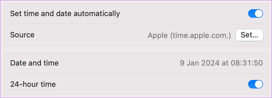 Fix-the-Wrong-Date-and-Time-on-Mac_18 6 طرق لإصلاح التاريخ والوقت الخاطئين على Mac