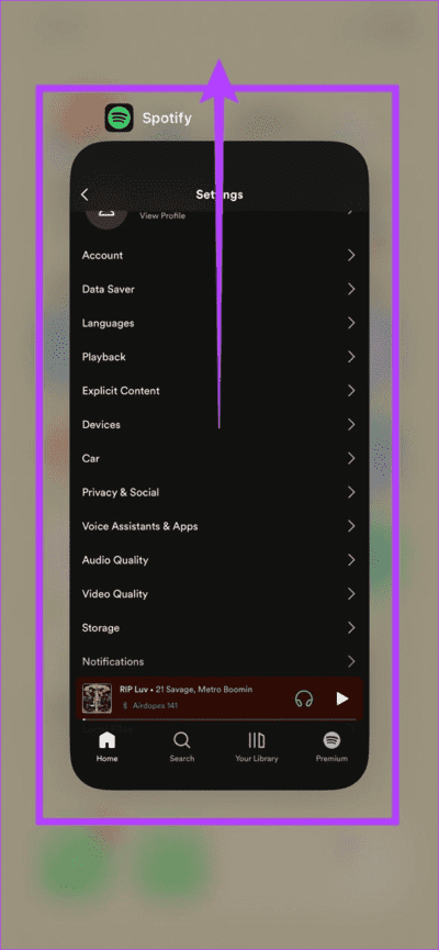 Force-Close-Spotify-Mobile-app-3 8 طرق لإصلاح ظهور الشاشة السوداء على أي جهاز عند استخدام Spotify