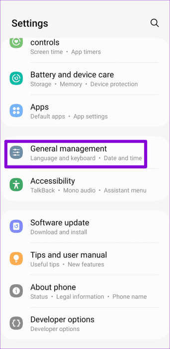 General-Management-on-Android-1-500x1024-1 أفضل 9 إصلاحات لخطأ عدم وجود اتصال في Google Drive على Android وiPhone