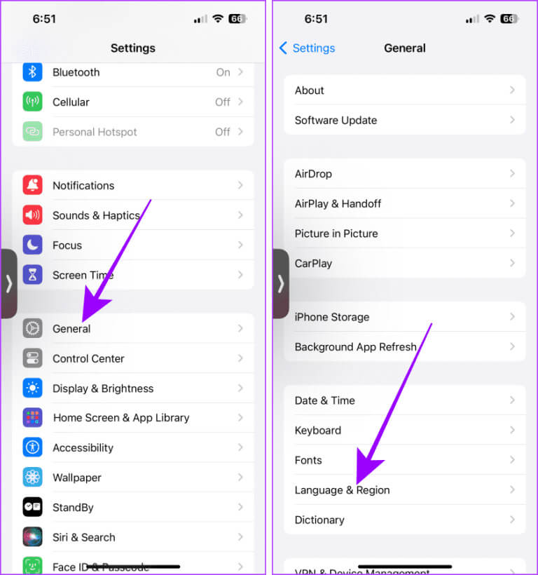 General-Settings-iPhone-6-768x820-1 كيفية تغيير كلمة تنبيه Siri من "Hey Siri" إلى "Siri" على جميع الأجهزة
