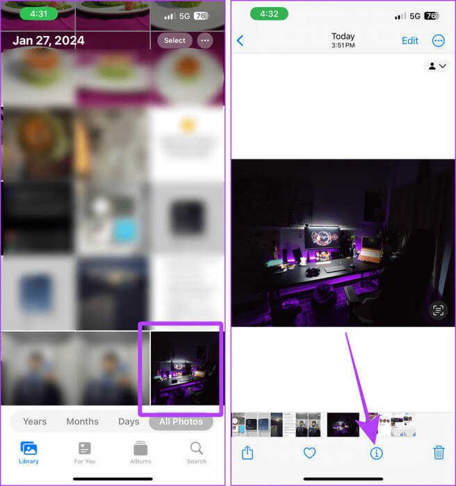 Get-Photo-info-in-Photos-App كيفية العثور على الملفات التي تم تنزيلها في Telegram على أجهزة Android وiPhone وMac