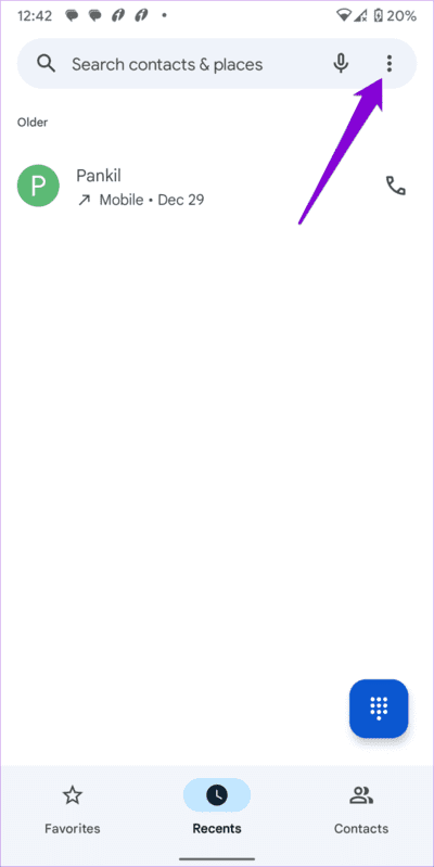 Google-Phone-App-Menu-768x1535-1 كيفية تغيير واستخدام رسائل رفض المكالمات على Android