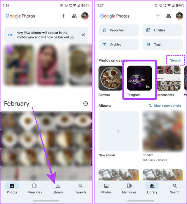 Google-Photos-app-Android كيفية العثور على الملفات التي تم تنزيلها في Telegram على أجهزة Android وiPhone وMac