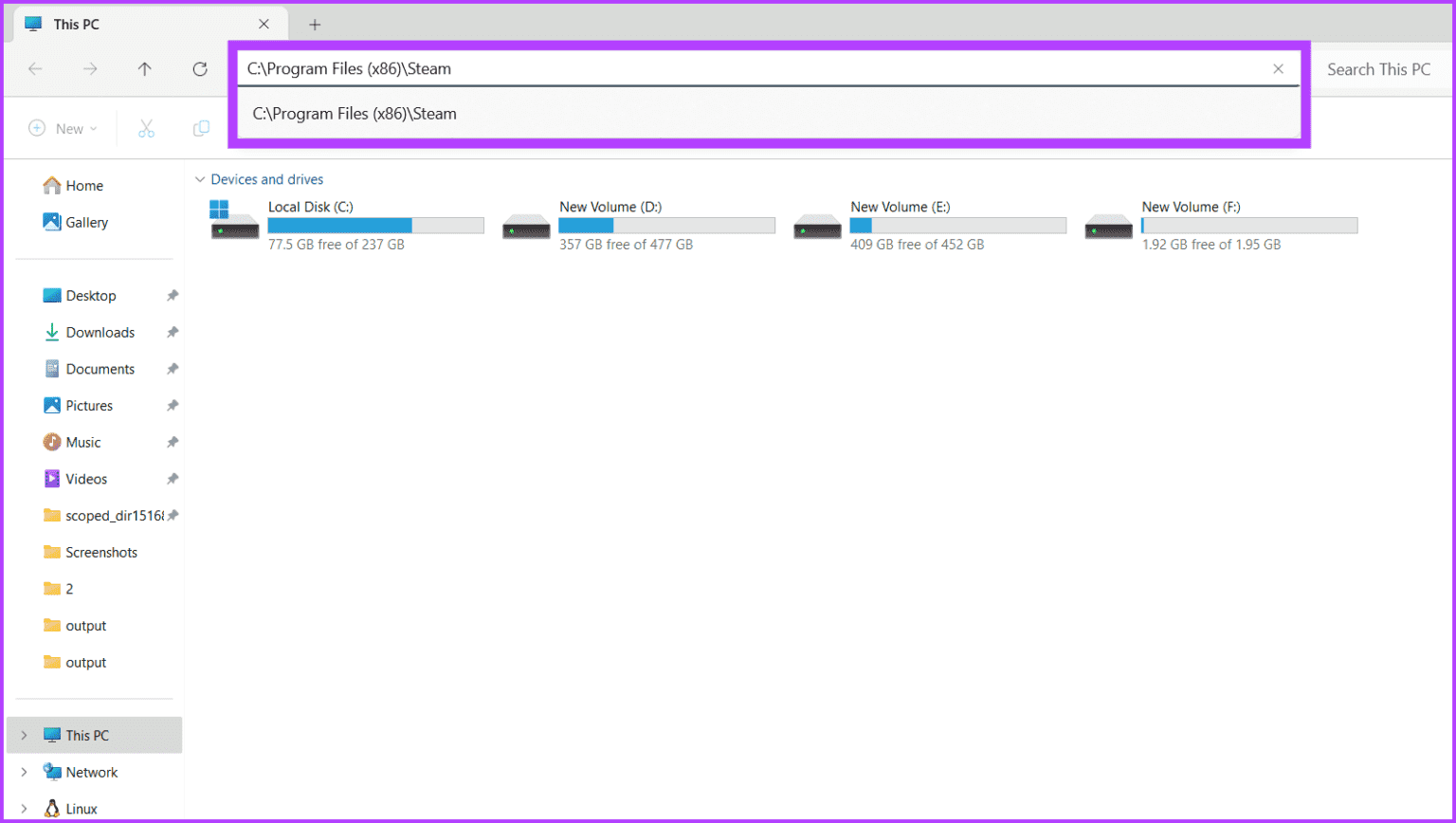 Head-to-Steam-folder-1536x868-1 10 طرق لإصلاح عدم عمل مشاركة العائلة لـ Steam على Windows 11