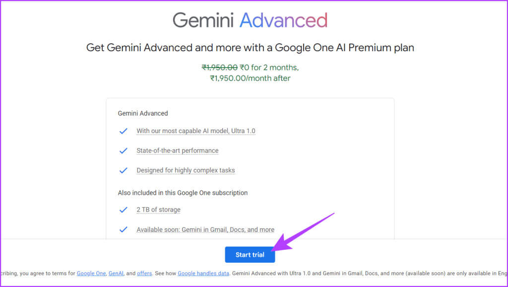 Hit-the-Start-Trial-button-1024x578-1 كيفية الحصول على Gemini Advanced (مجاني ومدفوع)