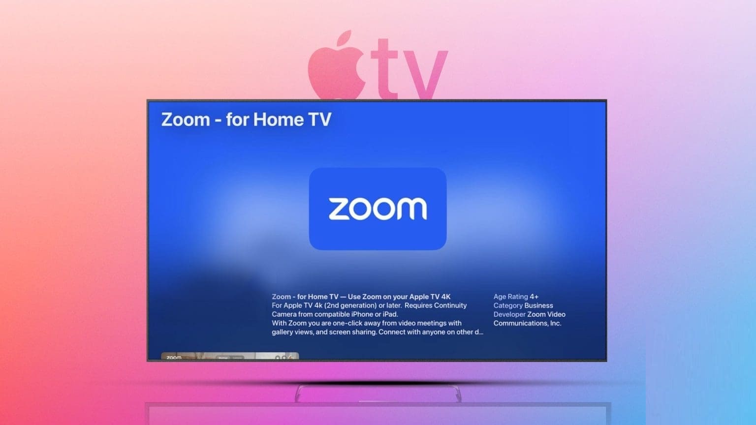 كيفية استخدام تطبيق Zoom على Apple TV 4K - %categories