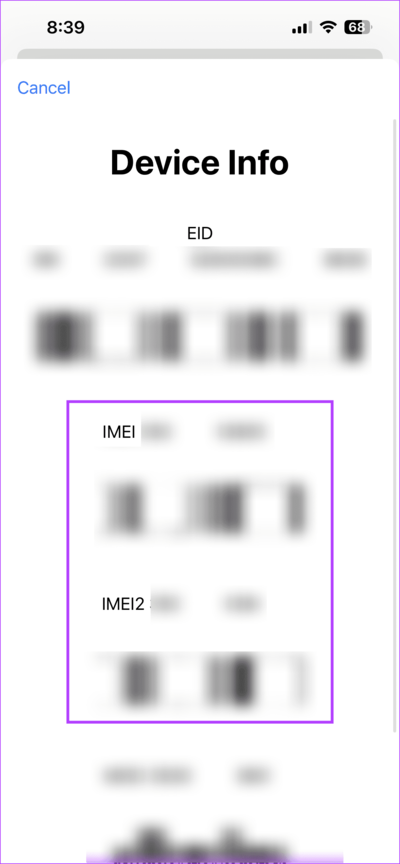 IMEI-iPhone ما هو رقم EID على iPhone وكيف يمكنك العثور عليه