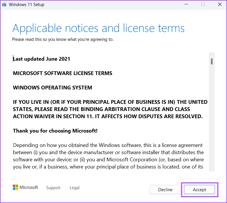 In-Place-upgrade-4-4 أفضل 7 إصلاحات لخطأ "فشل تعداد الكائنات في الحاوية" على Windows