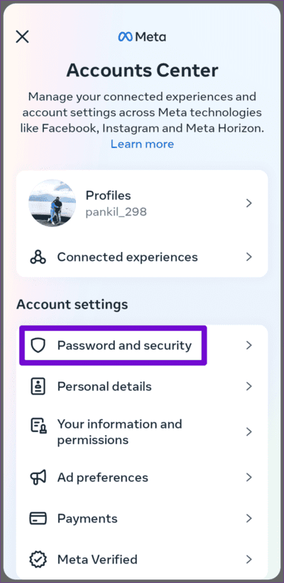 Instagram-Account-Password-and-Security-750x1536-1 أفضل 7 إصلاحات لخطأ "نحن نحد من عدد المرات التي يمكنك فيها القيام بأشياء معينة على Instagram".