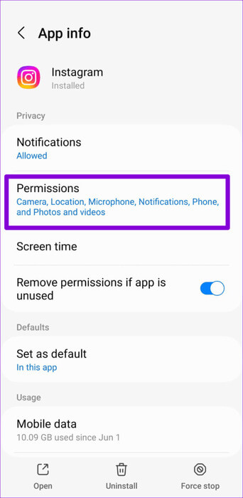 Instagram-Permissions-Android-500x1024-1 أفضل 6 إصلاحات لعدم ظهور جهات اتصال الهاتف في Instagram