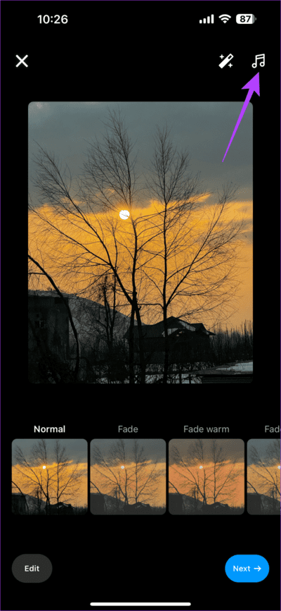 Instagram-music-15-709x1536-1 8 طرق لإصلاح مشكلة عدم ظهور الموسيقى في منشور Instagram