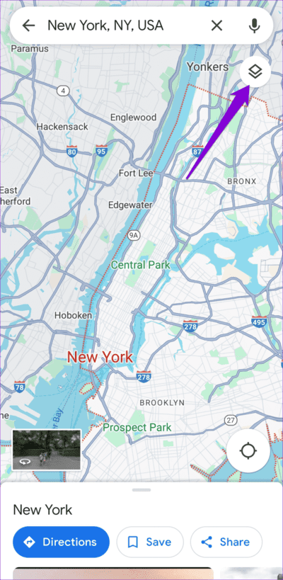 Layers-in-Google-Maps-App-750x1536-1 أفضل 7 إصلاحات لعدم ظهور حركة المرور في Google Maps على Android وiPhone