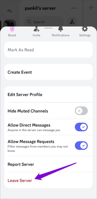 Leave-Discord-Server-on-Mobile-750x1536-1 أفضل 6 طرق لإصلاح عدم عمل دعوة Discord
