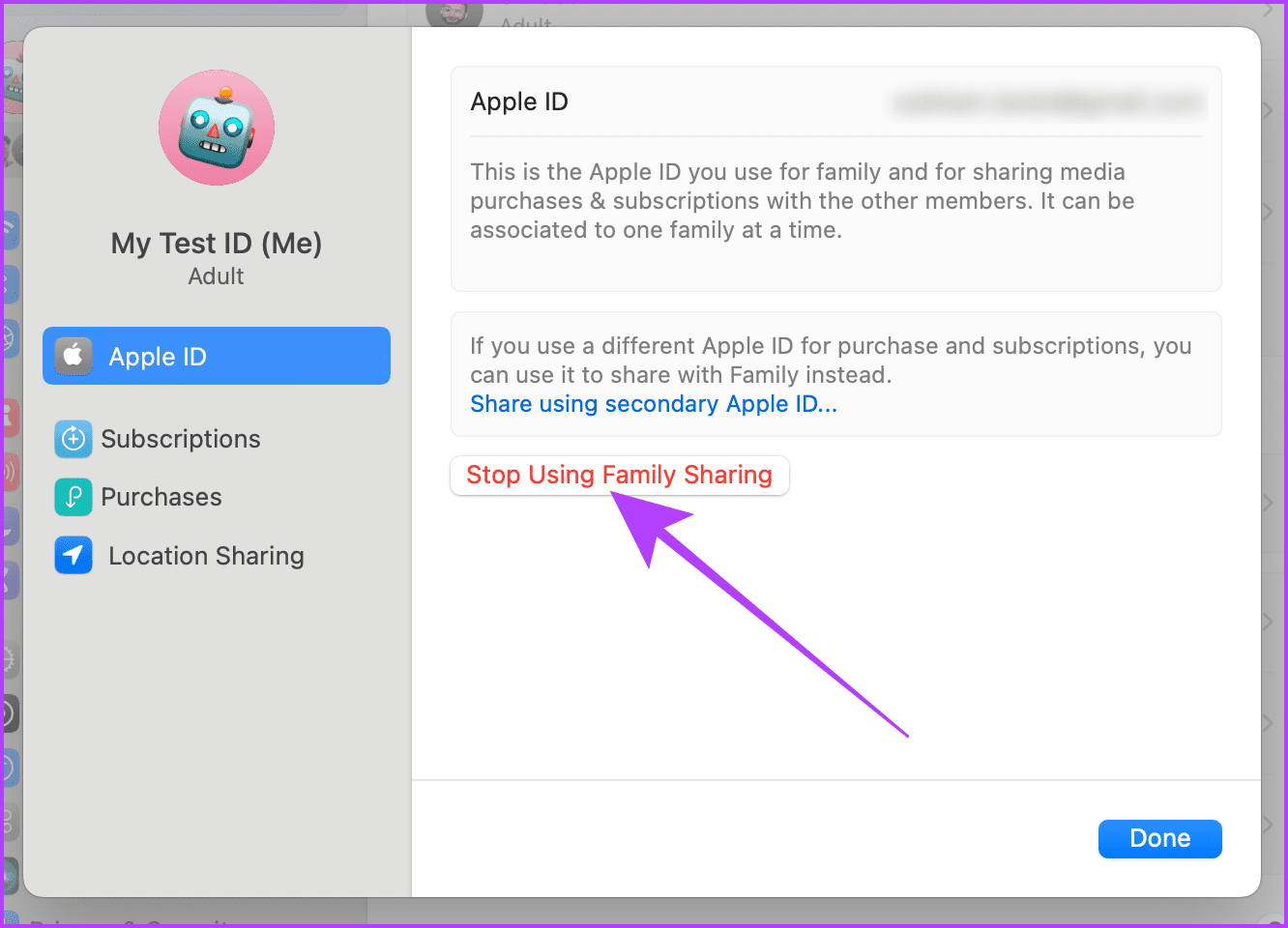 Leave-Family-Sharing-on-Mac كيفية ترك المشاركة العائلية على iPhone وiPad وMac