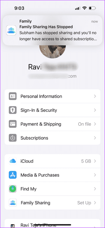 Leave-Family-Sharing-on-iPhone كيفية ترك المشاركة العائلية على iPhone وiPad وMac
