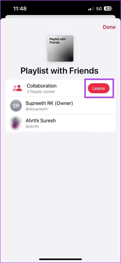 Leave-Playlist iOS 17.3: كيفية إنشاء قائمة تشغيل مشتركة على Apple Music على iPhone