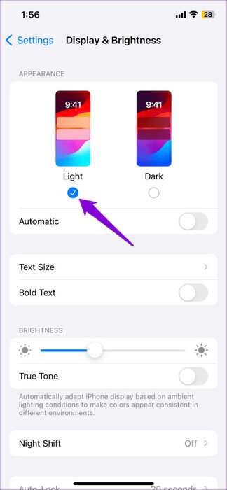 Light-Mode-on-iPhone-474x1024-1 أفضل 7 إصلاحات لمشكلة ظهور الشاشة البيضاء في Snapchat على Android وiPhone