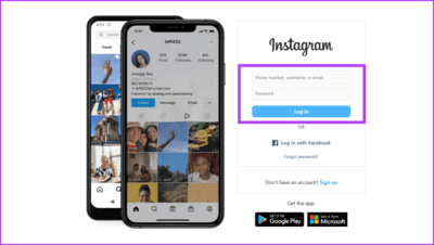 Log-in-to-your-Instagram-account-1 8 طرق لإصلاح مشكلة عدم ظهور الموسيقى في منشور Instagram