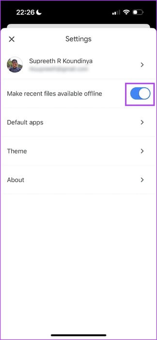 Make-Recent-Files-Available-Offline كيفية استخدام Google Docs في وضع عدم الاتصال على سطح المكتب والهاتف المحمول