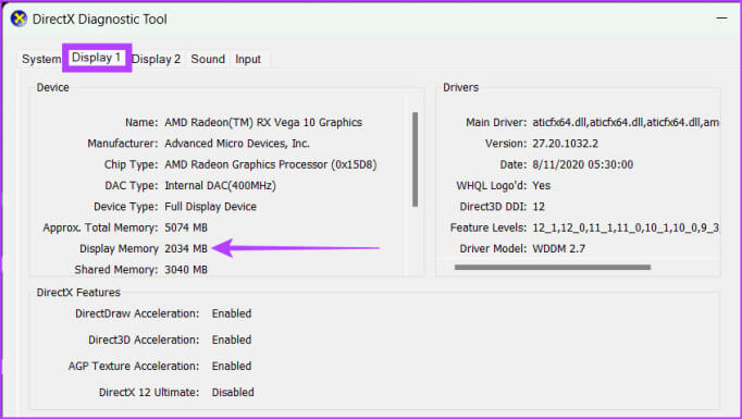 Make-sure-youre-in-the-Display-tab-and-check-the-value-next-to-Display-Memory-682x385-1 كيفية إصلاح DaVinci Resolve "وضع معالجة GPU غير المدعوم" على Windows في عام 2023