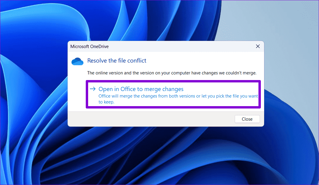 Merge-Office-Files أفضل 6 إصلاحات لإنشاء ملفات ومجلدات مكررة في OneDrive على Windows