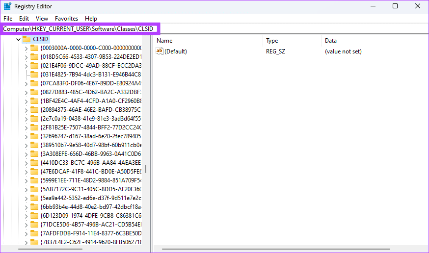 Navigating-registry-paths أفضل 7 طرق لجعل Windows 11 يبدو مثل Windows 10