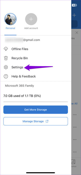 OneDrive-App-Settings-on-iPhone-474x1024-1 أفضل 9 إصلاحات لعدم مزامنة تطبيق OneDrive على Android وiPhone