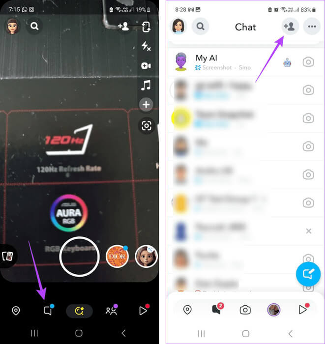 Open-Add-friend-1 6 طرق لمعرفة من أضافك أو أعاد إضافتك على Snapchat