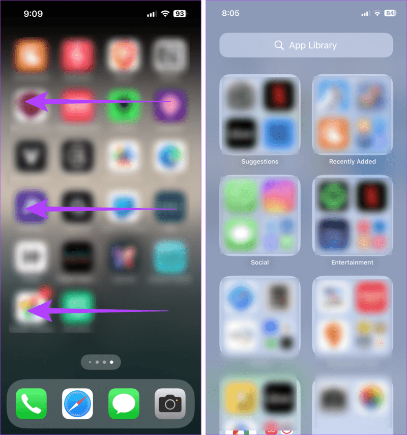 Open-App-Library-1916x2048-1 8 طرق للعثور على التطبيقات المخفية على iPhone