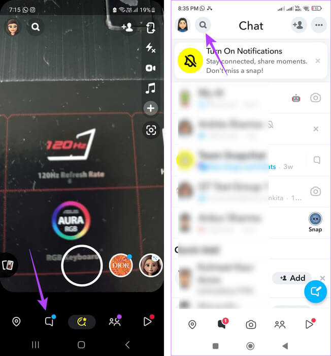 Open-Chat-window-4 6 طرق لمعرفة من أضافك أو أعاد إضافتك على Snapchat