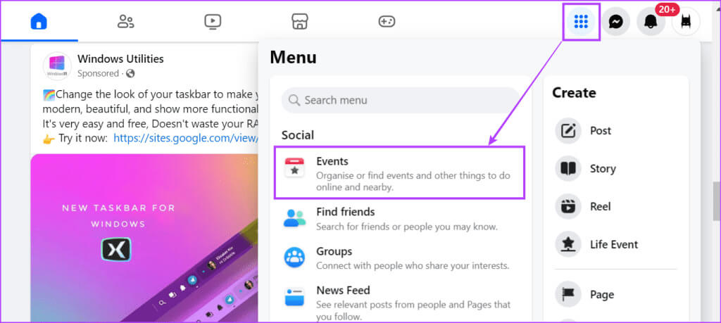 Open-Events-1024x459-1 كيفية العثور على عيد ميلاد صديقك على Facebook