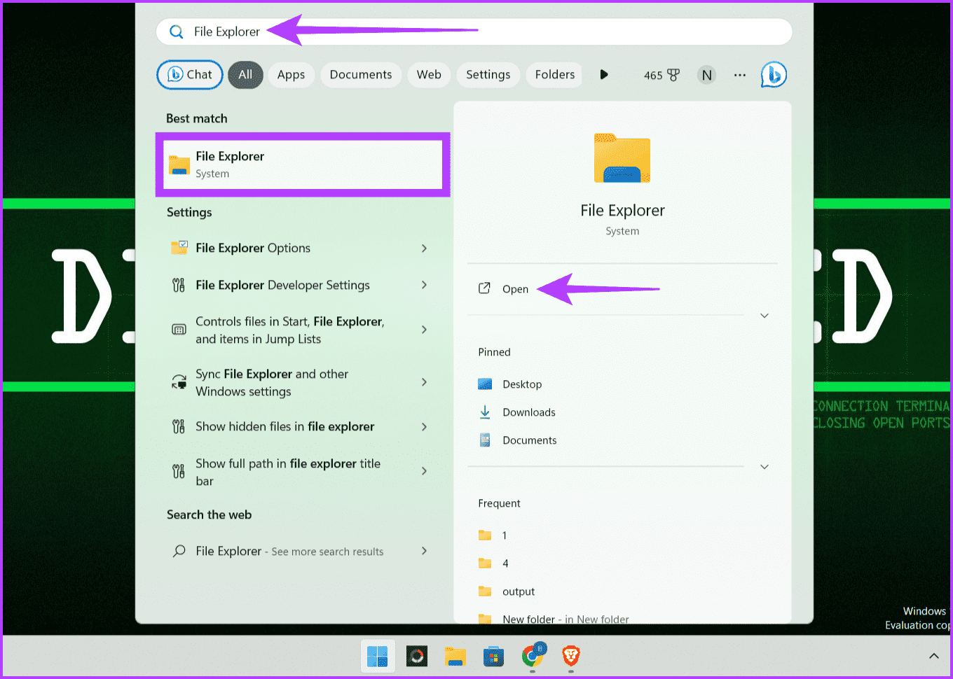Open-File-Explorer-1 كيفية إخفاء أو حذف أيقونة سلة المحذوفات في Windows 11