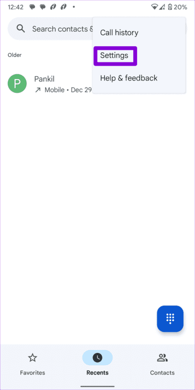 Open-Google-Phone-App-Settings-768x1535-1 كيفية تغيير واستخدام رسائل رفض المكالمات على Android