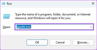 Open-Group-Policy-Editor أفضل 5 طرق لتعطيل النصائح والاقتراحات على Windows 11