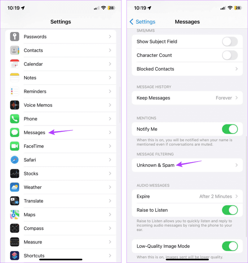 Open-Message-Settings-1 هل يمكنك إخفاء اسم المرسل في رسائل iPhone؟