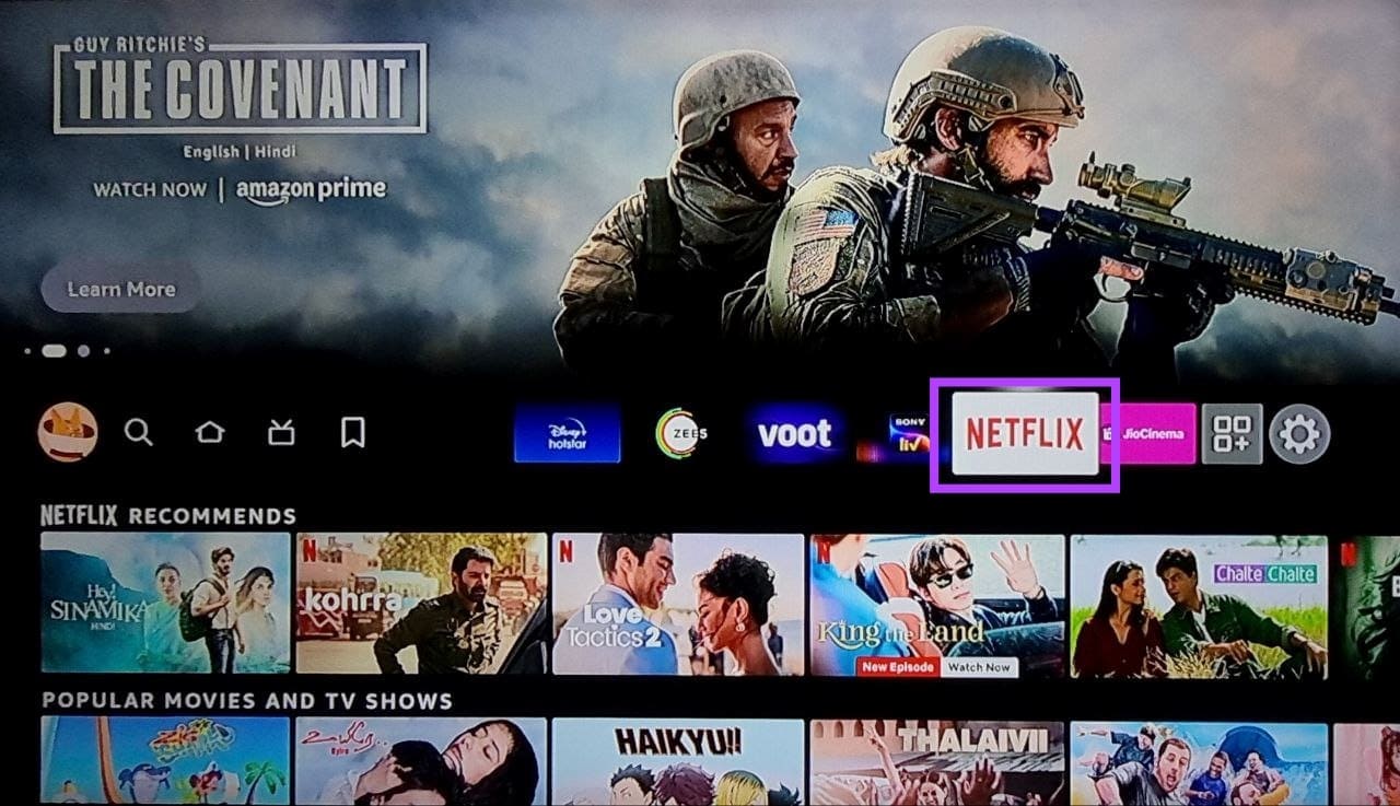 Open-Netflix-on-Fire-TV-Stick كيفية تغيير لغة Netflix على أي جهاز
