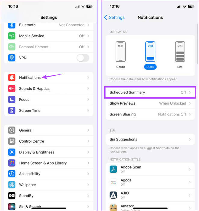 Open-Notification-settings-1 9 طرق لإصلاح عدم عمل تذكيرات iPhone في iOS 17