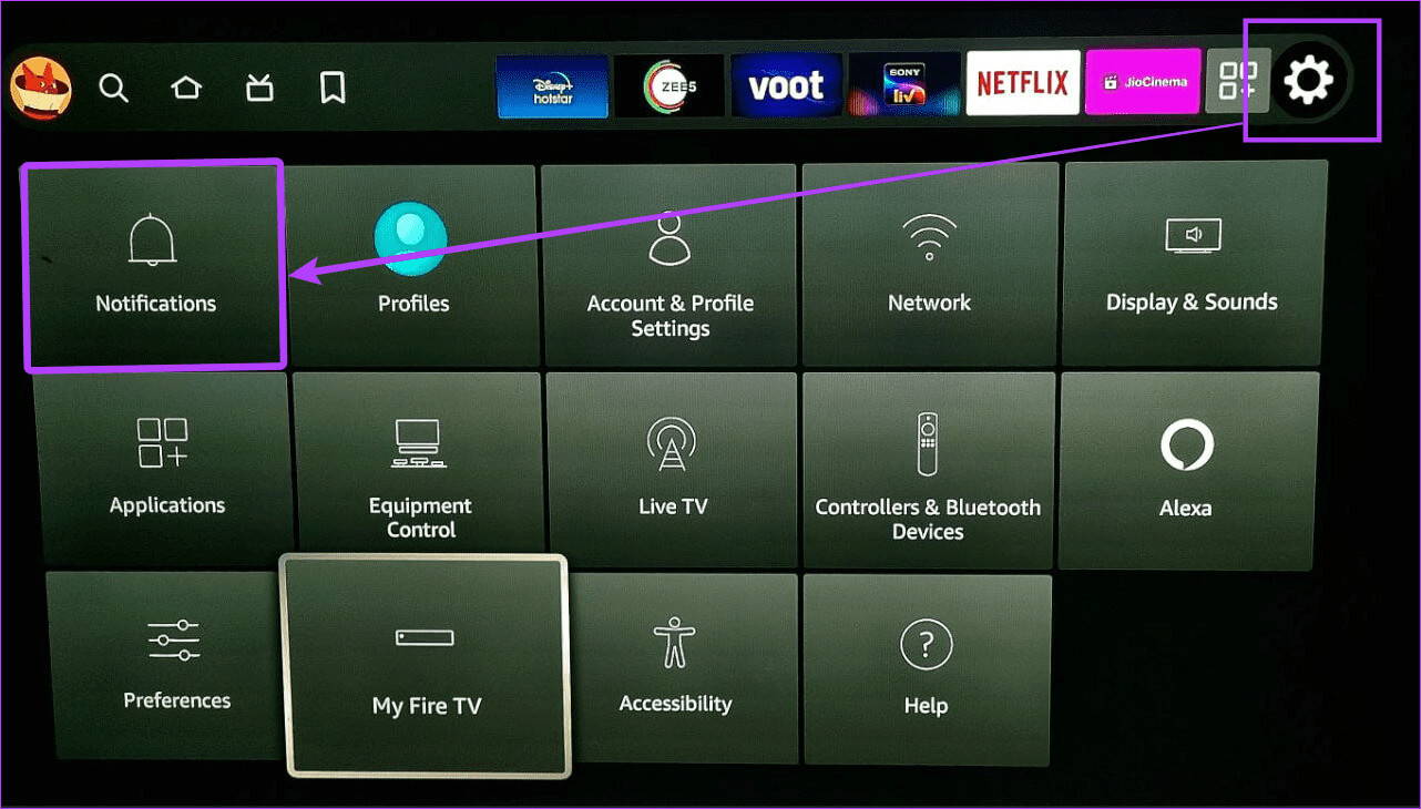 Open-Notifications كيفية تحديث برامج وتطبيقات Fire TV Stick