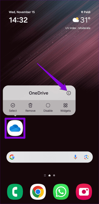 Open-OneDrive-App-Info-on-Android-500x1024-1 أفضل 9 إصلاحات لعدم مزامنة تطبيق OneDrive على Android وiPhone