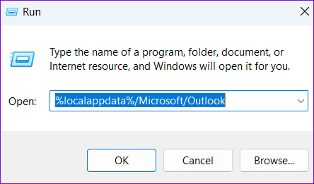 Open-Outlook-Folder أفضل 5 طرق لإصلاح توقف Microsoft Outlook عند تحديث البريد الوارد على Windows