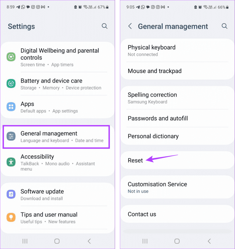 Open-Reset-settings-7 10 طرق لإصلاح مشكلة انقطاع المكالمات على هواتف Samsung Galaxy