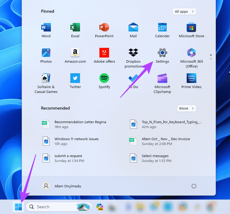 Open-Settings-3 هل تعاني من كتابة أحرف خاطئة على لوحة المفاتيح في Windows 11 إليك أفضل 4 إصلاحات